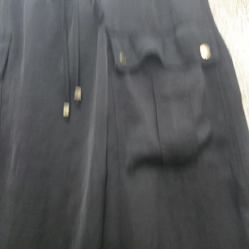 Michael Kors Black Drawstring‎ Maxi Skirt